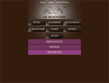 Tablet Screenshot of hotelhoulgate-lenormand.com